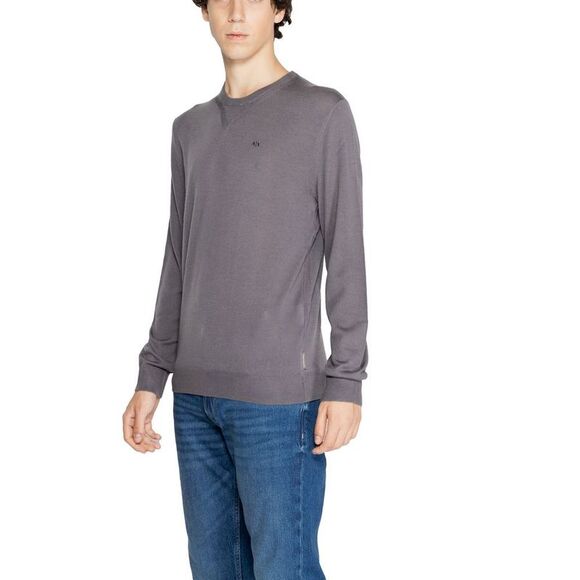 Armani Exchange Gray Wool Men's Sweatshirt